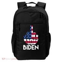 Fuck You Biden Middle Finger American Flag Backpack thumb 0
