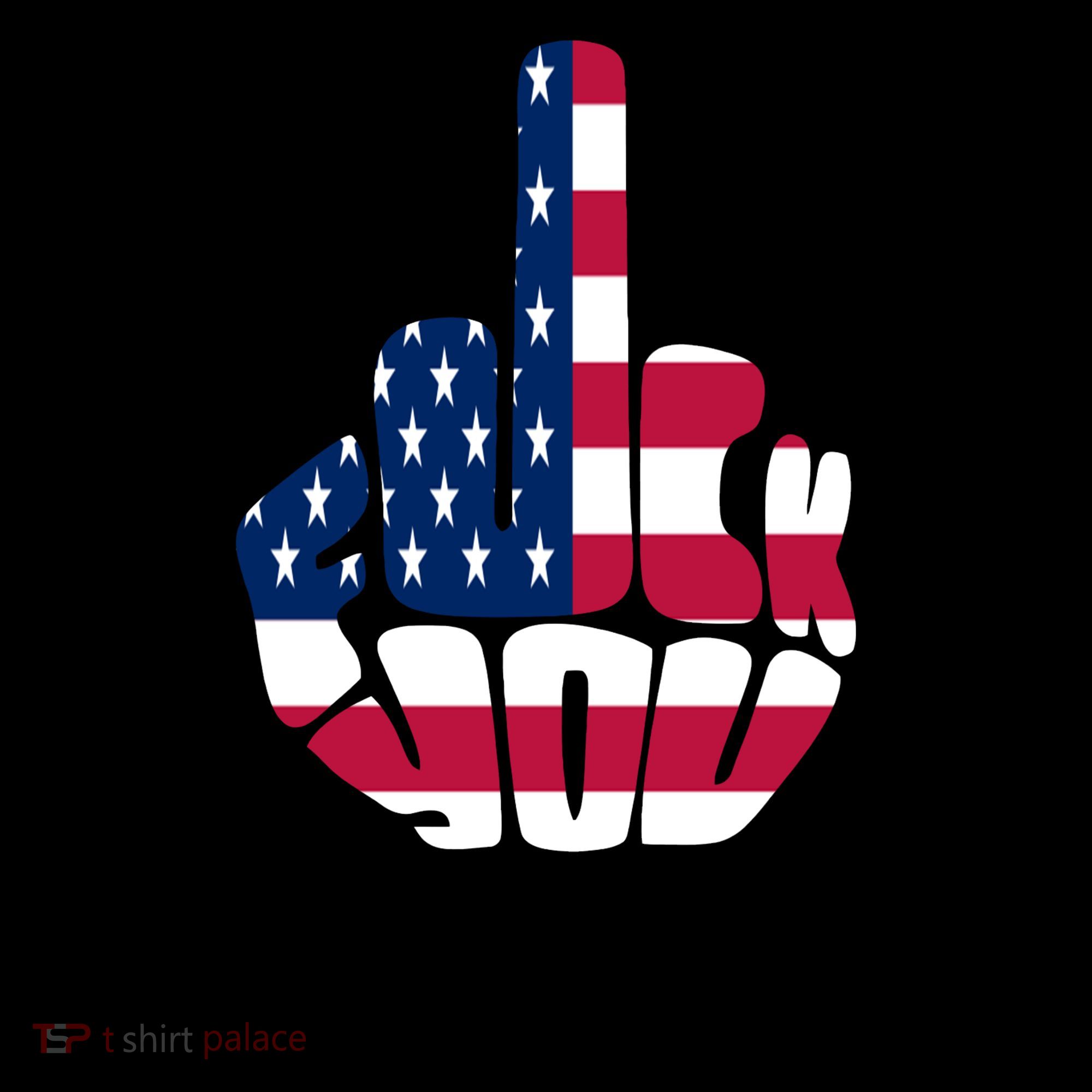 Fuck You Biden Middle Finger American Flag Coffee Mug