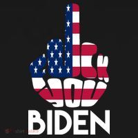 Fuck You Biden Middle Finger American Flag Mousepad thumb 1