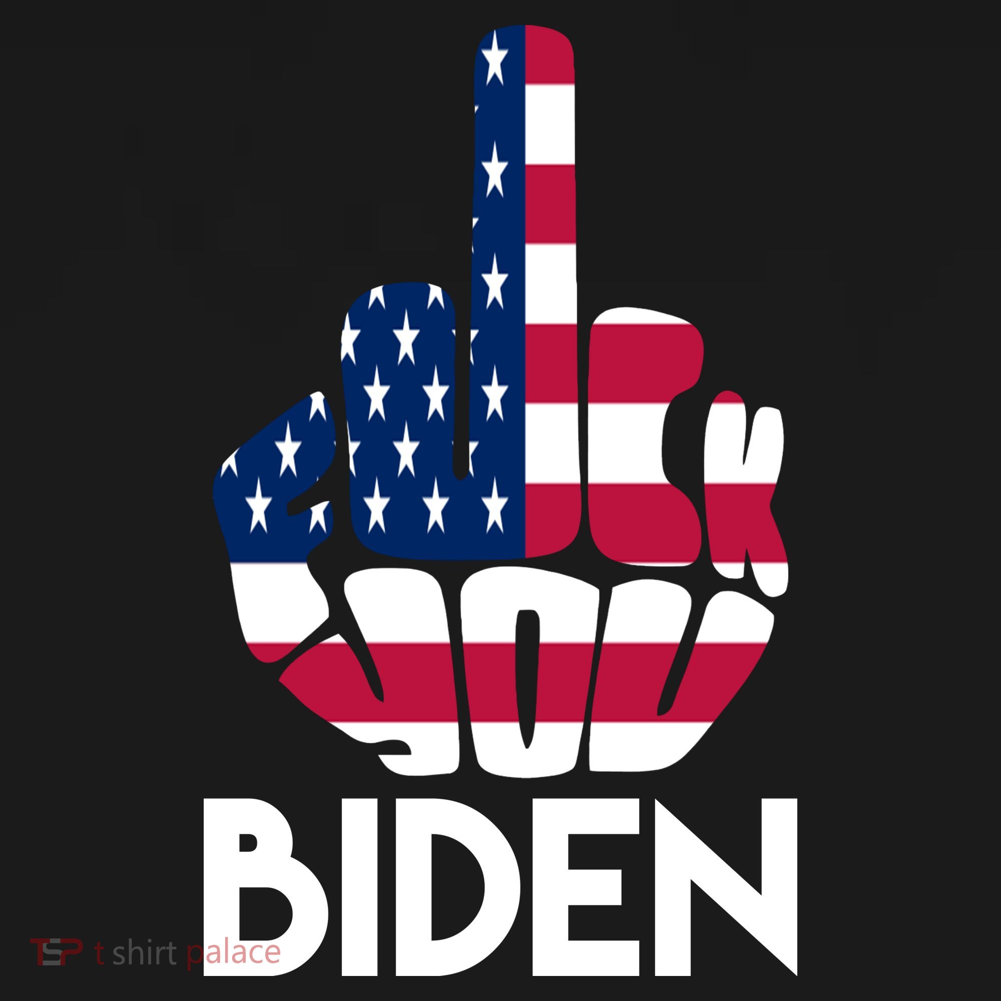 Fuck You Biden Middle Finger American Flag Mousepad