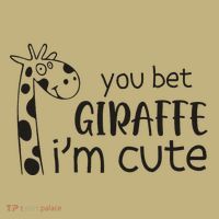 Funny You Bet Giraffe IM Cute Giraffe Lover And Girl Sweatshirt thumb 2