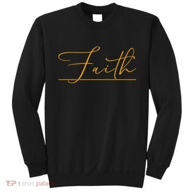 Faith Yellow Christian Sweatshirt