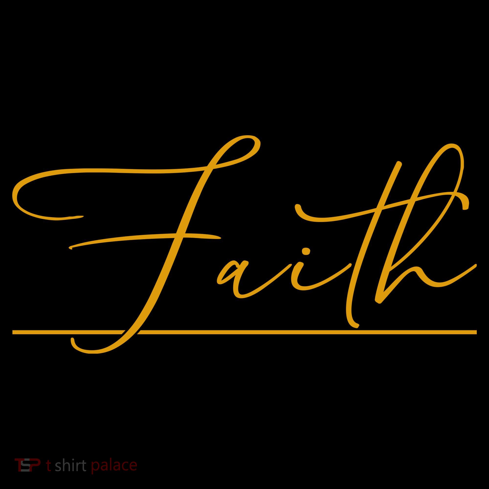 Faith Yellow Christian Women's T-Shirt