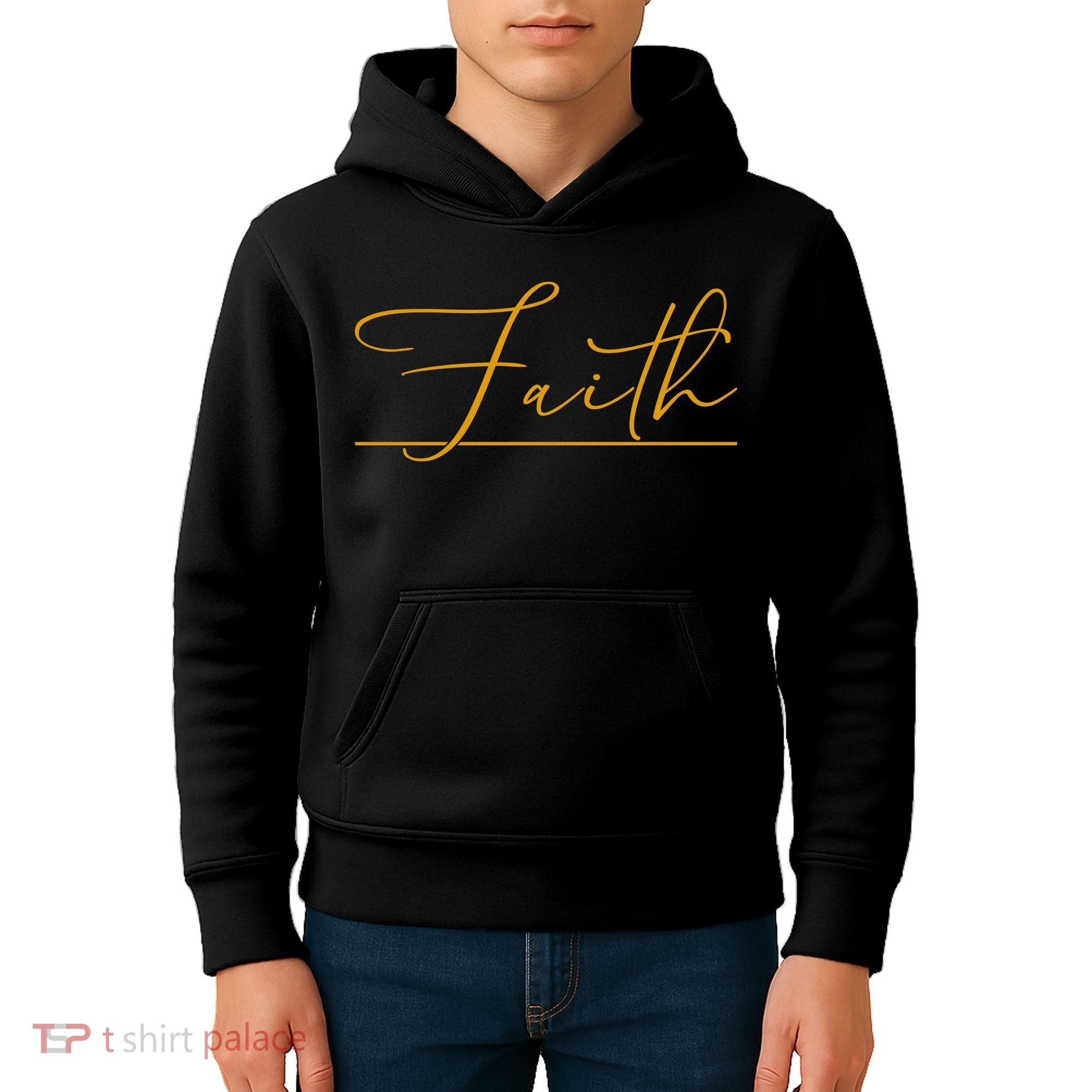 Faith Yellow Christian Kids Hoodie