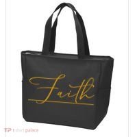 Faith Yellow Christian Tote Bag thumb 3