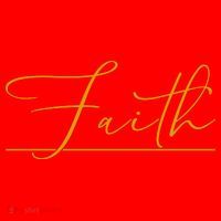 Faith Yellow Christian Santa Hat thumb 1