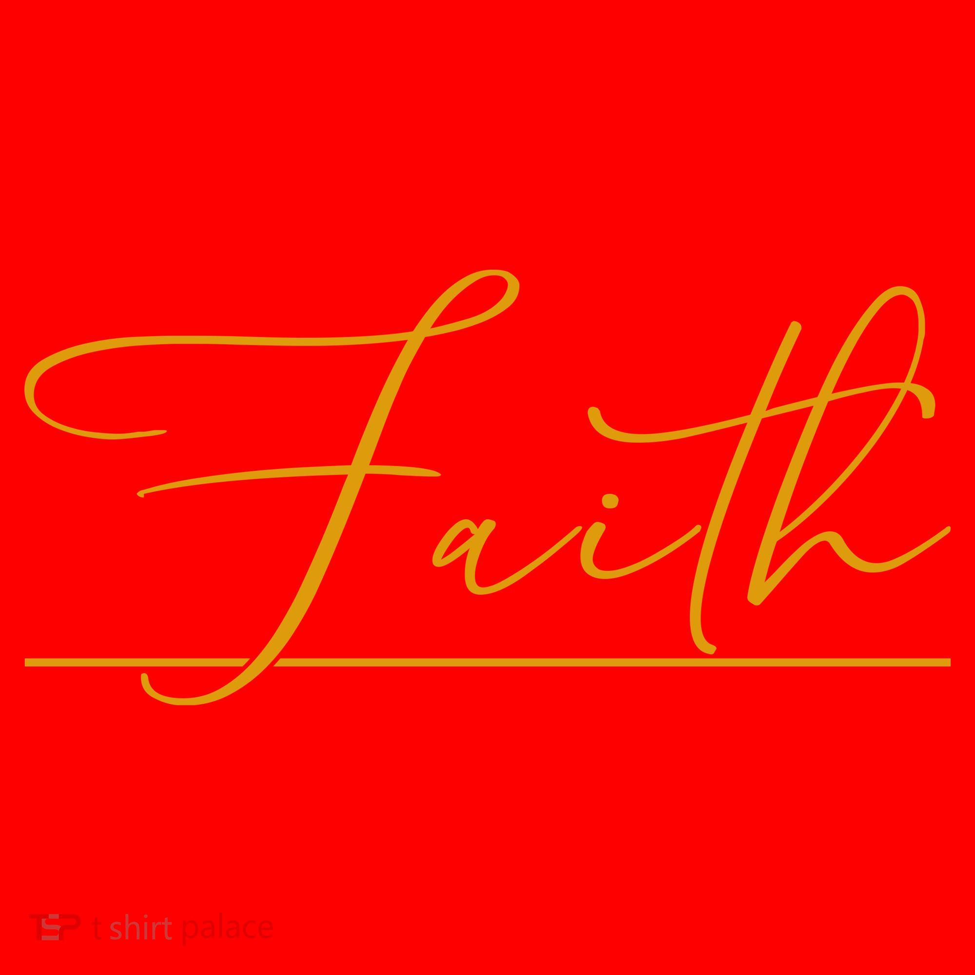 Faith Yellow Christian Santa Hat