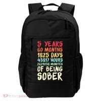Five Years Clean Addiction Recovery 5 Years Sober Backpack thumb 0