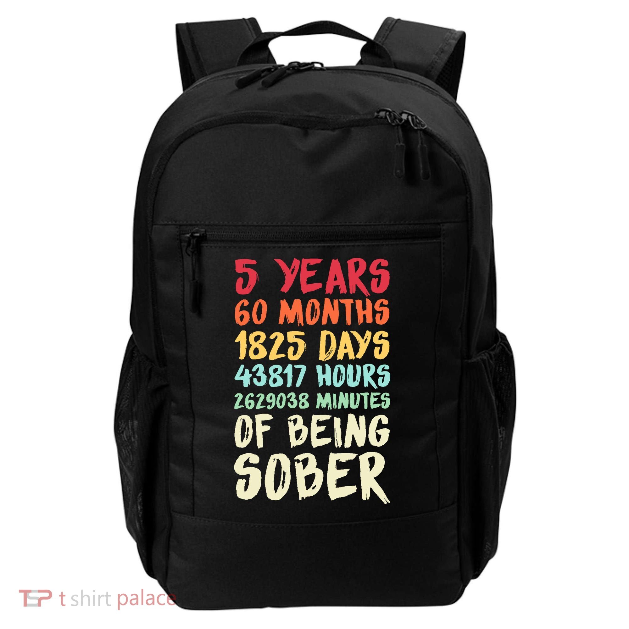 Five Years Clean Addiction Recovery 5 Years Sober Backpack