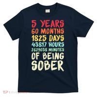 Five Years Clean Addiction Recovery 5 Years Sober T-Shirt thumb 0