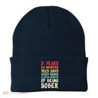 Five Years Clean Addiction Recovery 5 Years Sober Beanie thumb 0