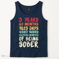 Five Years Clean Addiction Recovery 5 Years Sober Tank Top thumb 2