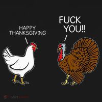 Fuck You Chicken Turkey Month Joke Humor Funny Thanksgiving Women's Hoodie thumb 2