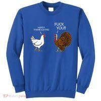 Fuck You Chicken Turkey Month Joke Humor Funny Thanksgiving Sweatshirt thumb 0