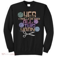 Funny Yarn Crafting Saying Knitting Crochet TShirt Sweatshirt thumb 0