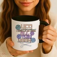 Funny Yarn Crafting Saying Knitting Crochet TShirt Coffee Mug thumb 3