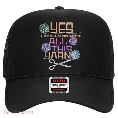 Funny Yarn Crafting Saying Knitting Crochet TShirt Hat