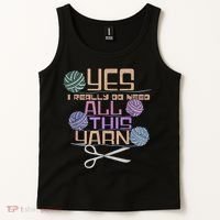 Funny Yarn Crafting Saying Knitting Crochet TShirt Tank Top thumb 2