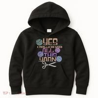 Funny Yarn Crafting Saying Knitting Crochet TShirt Kids Hoodie thumb 0