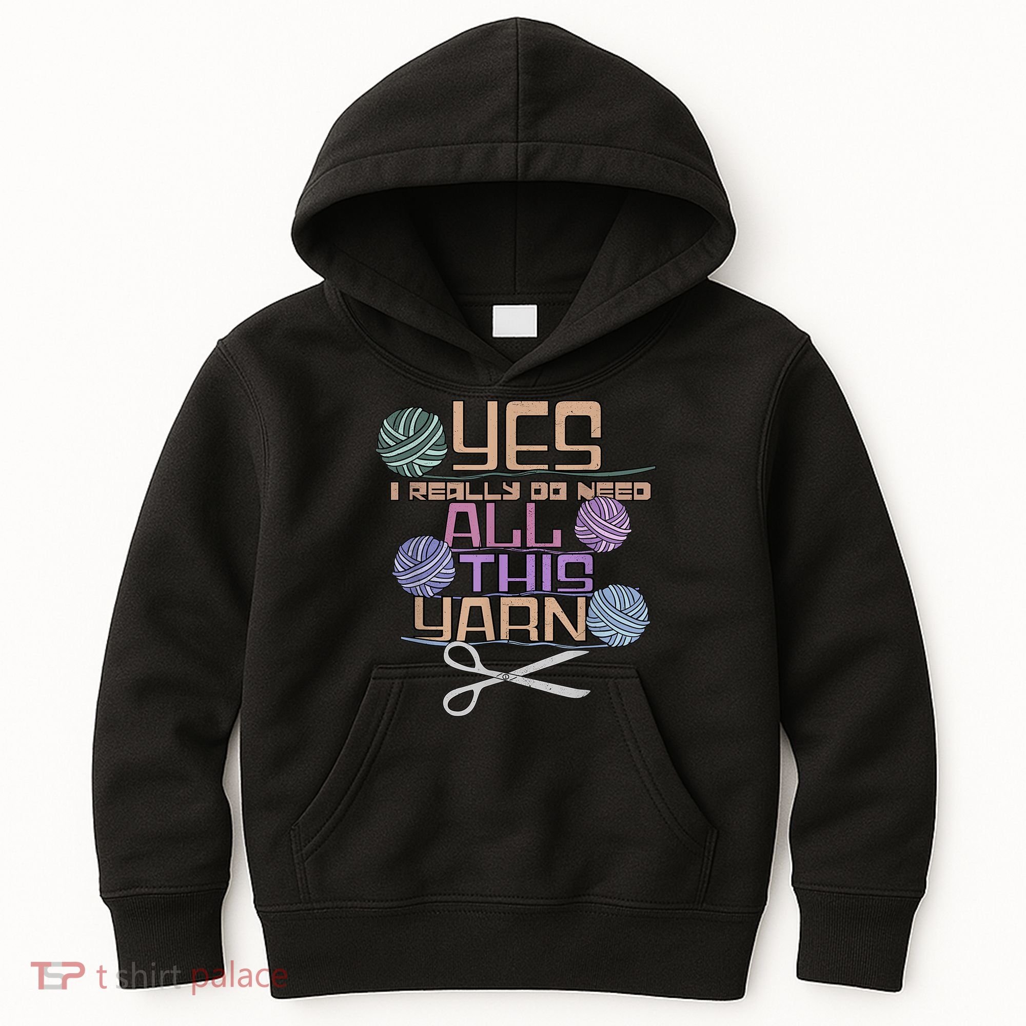 Funny Yarn Crafting Saying Knitting Crochet TShirt Kids Hoodie