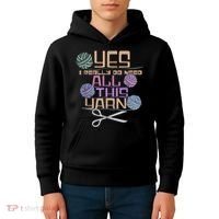 Funny Yarn Crafting Saying Knitting Crochet TShirt Kids Hoodie thumb 4