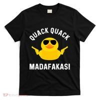 Funny Yellow Crazy Rubber Duck Madafakas Quack Quack T-Shirt thumb 0