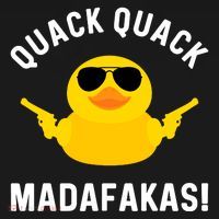 Funny Yellow Crazy Rubber Duck Madafakas Quack Quack Women's Hoodie thumb 2