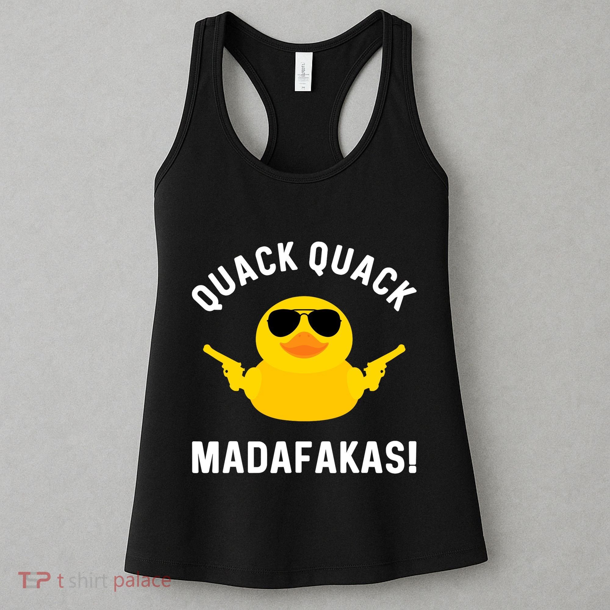 Funny Yellow Crazy Rubber Duck Madafakas Quack Quack Women's Tank Top
