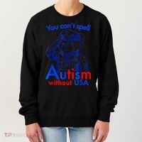 Funny You CanT Spell Autism Without Usa Women's Sweatshirt thumb 0