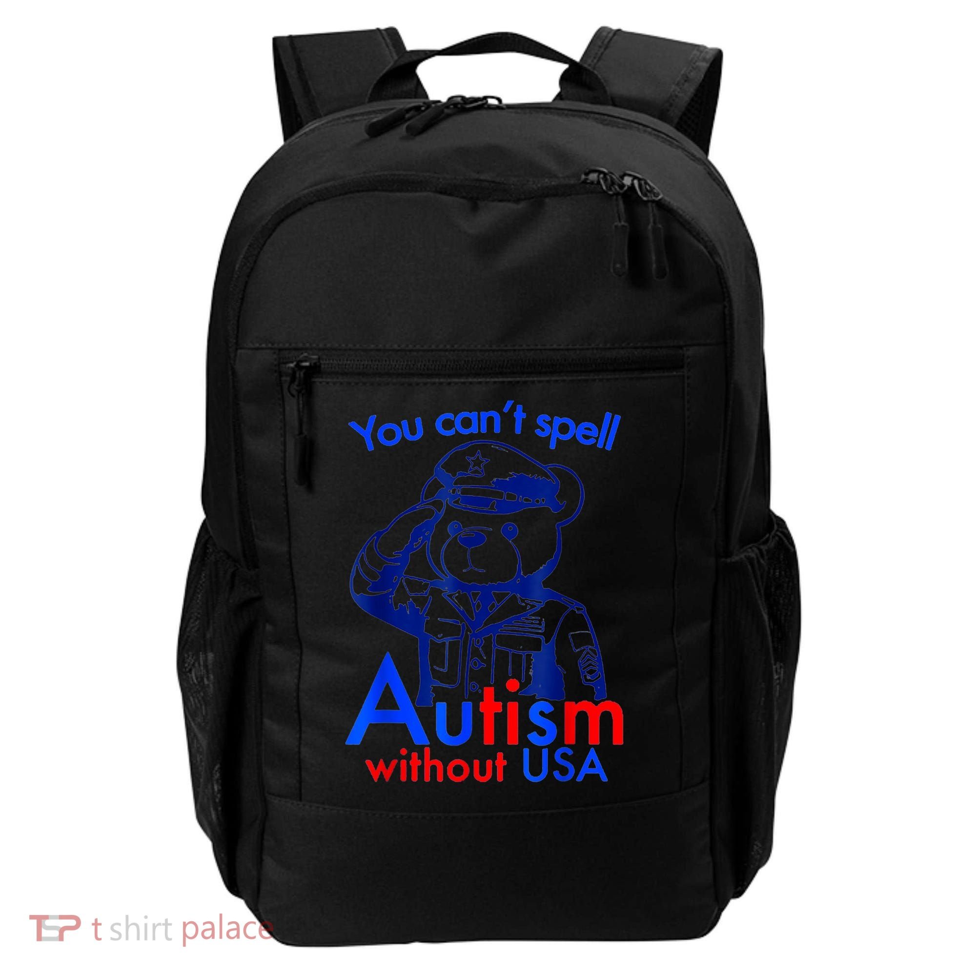 Funny You CanT Spell Autism Without Usa Backpack