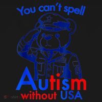 Funny You CanT Spell Autism Without Usa Coaster thumb 2