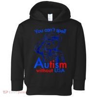 Funny You CanT Spell Autism Without Usa Toddler Hoodie thumb 0