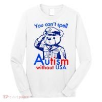 Funny You CanT Spell Autism Without Usa Long Sleeve Shirt thumb 0
