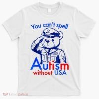 Funny You CanT Spell Autism Without Usa T-Shirt thumb 0