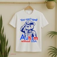 Funny You CanT Spell Autism Without Usa T-Shirt thumb 2