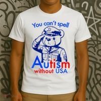 Funny You CanT Spell Autism Without Usa T-Shirt thumb 3