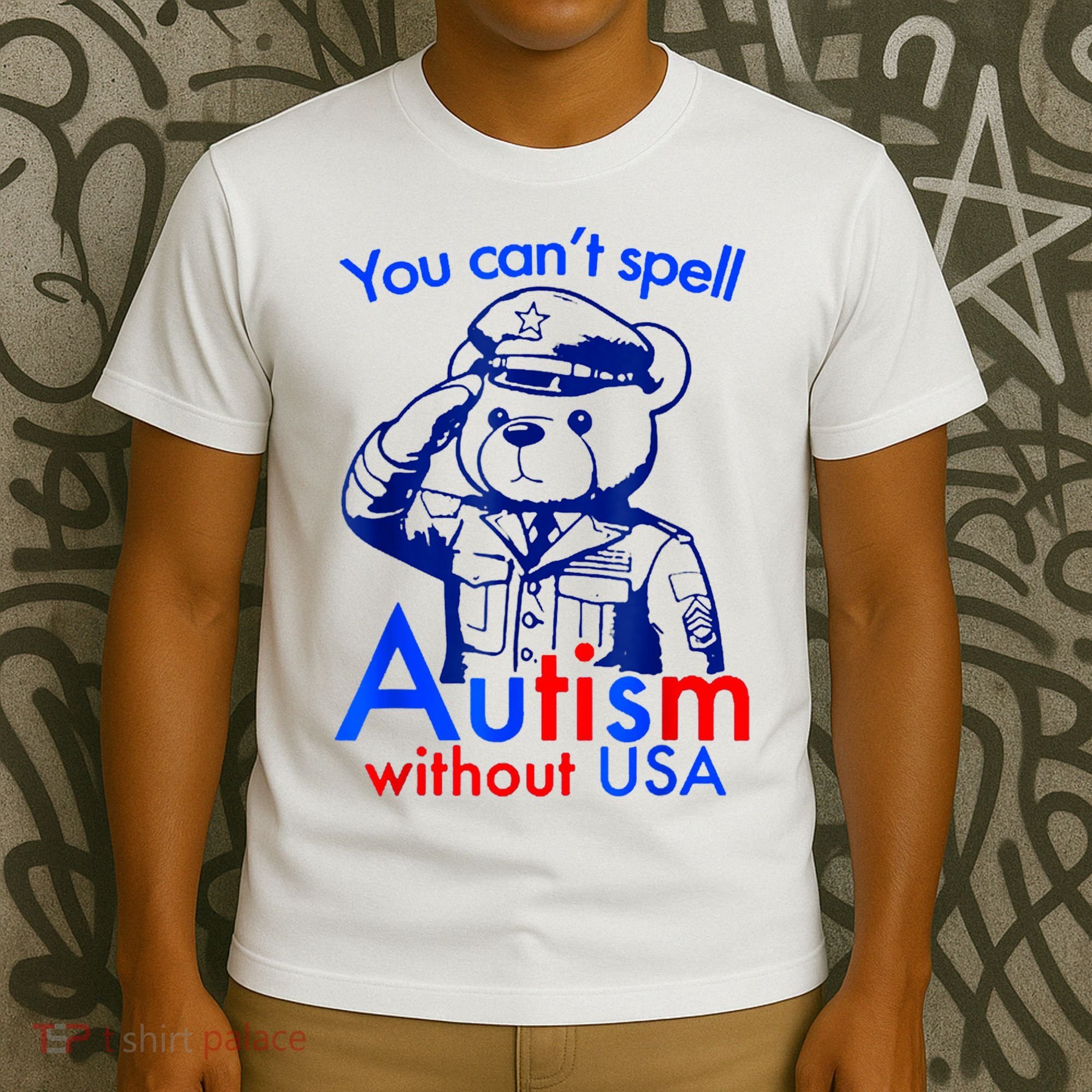 Funny You CanT Spell Autism Without Usa T-Shirt