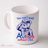 Funny You CanT Spell Autism Without Usa Coffee Mug thumb 0
