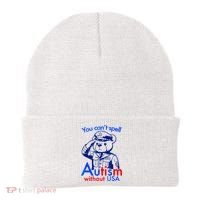 Funny You CanT Spell Autism Without Usa Beanie thumb 0