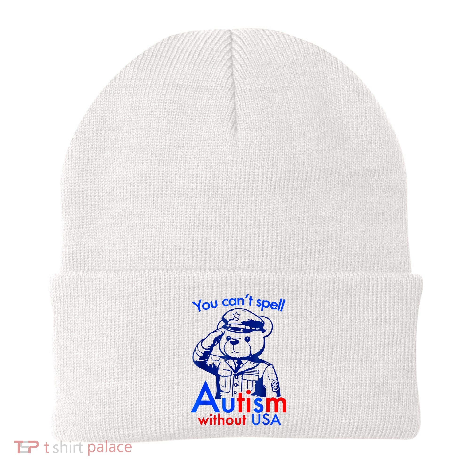 Funny You CanT Spell Autism Without Usa Beanie