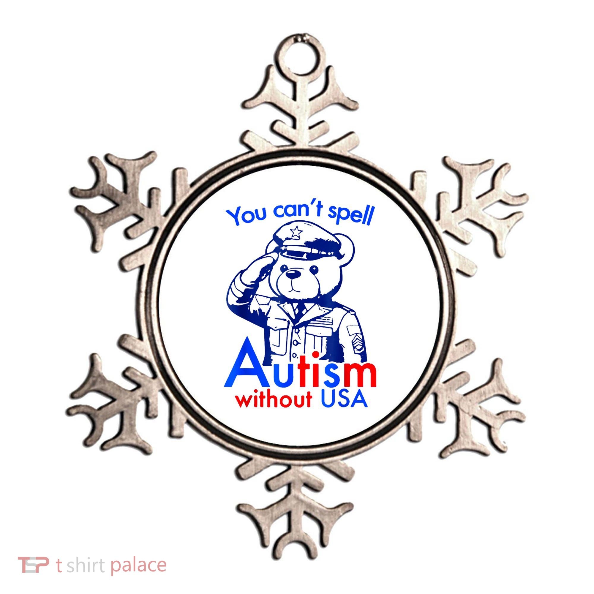 Funny You CanT Spell Autism Without Usa Ornament