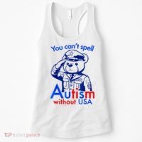 Funny You CanT Spell Autism Without Usa Women's Tank Top thumb 0