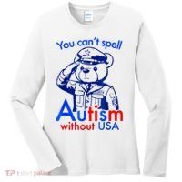 Funny You CanT Spell Autism Without Usa Women's Long Sleeve Shirt thumb 0