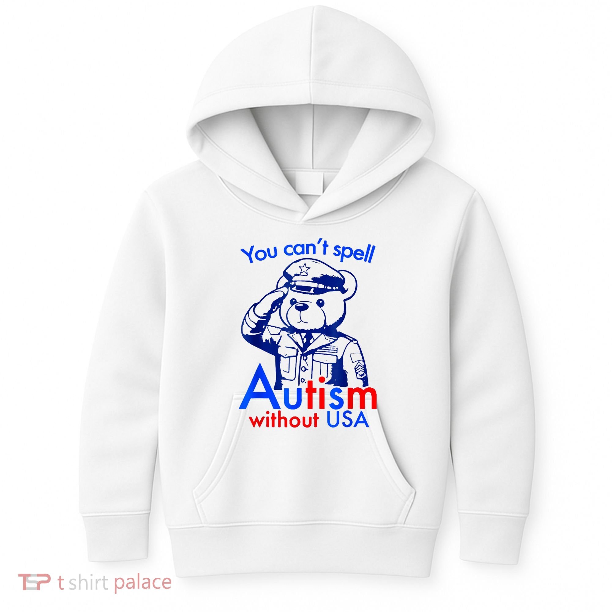 Funny You CanT Spell Autism Without Usa Kids Hoodie