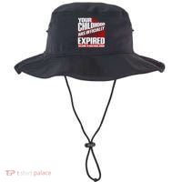 Funny Your Childhood Has Officially Expired Happy Birthday Bucket Hat thumb 0