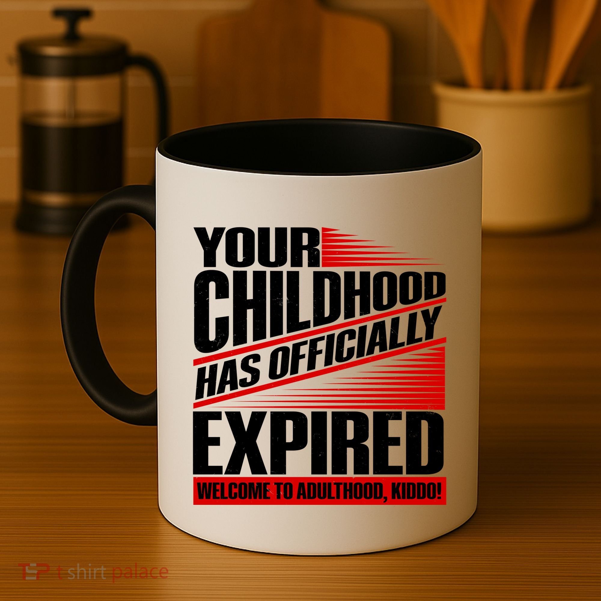 Funny Your Childhood Has Officially Expired Happy Birthday Coffee Mug