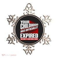 Funny Your Childhood Has Officially Expired Happy Birthday Ornament thumb 0