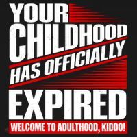 Funny Your Childhood Has Officially Expired Happy Birthday Baby Bodysuit thumb 2