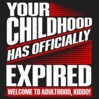 Funny Your Childhood Has Officially Expired Happy Birthday Hat thumb 2