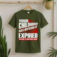 Funny Your Childhood Has Officially Expired Happy Birthday T-Shirt thumb 2